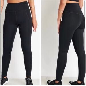 Girlfriend collective black full length work out leggings small